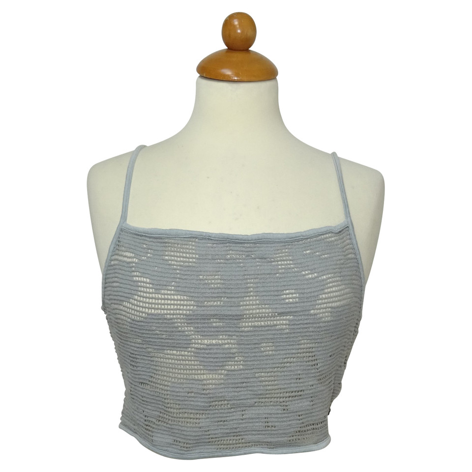 Armani Jeans Top en Coton en Gris