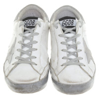 Golden Goose Sneakers in white / silver