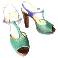 L'autre Chose Sandals Leather in Green