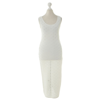 Escada white dress with lace pattern