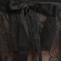 John Galliano Kanten jurk in zwart / nude