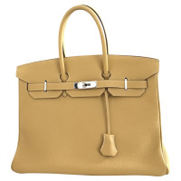 Hermès Birkin Bag 35 in Pelle in Giallo