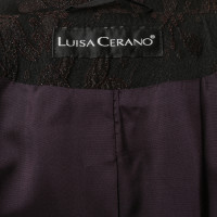 Luisa Cerano Brocart optique long Blazer 