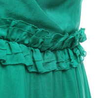 Dolce & Gabbana zijden jurk in groen