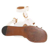 Chloé Sandalen aus Leder in Weiß