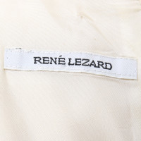 René Lezard Kleid in Beige/Schwarz