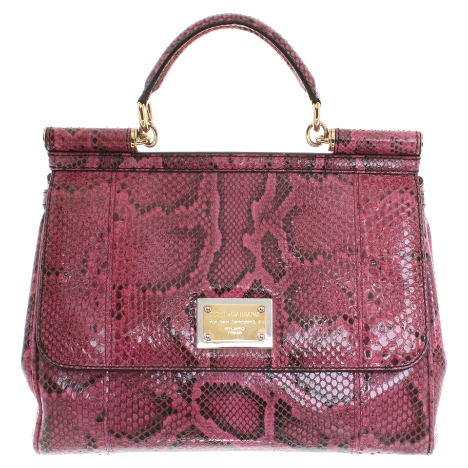 Dolce & Gabbana Handtas Python Leather