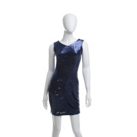 Maje Sequin dress in Silver/Blue