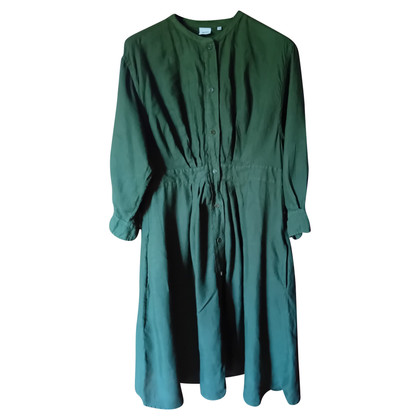 Aspesi Kleid aus Leinen in Grün