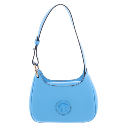 Versace Handbag Leather in Blue