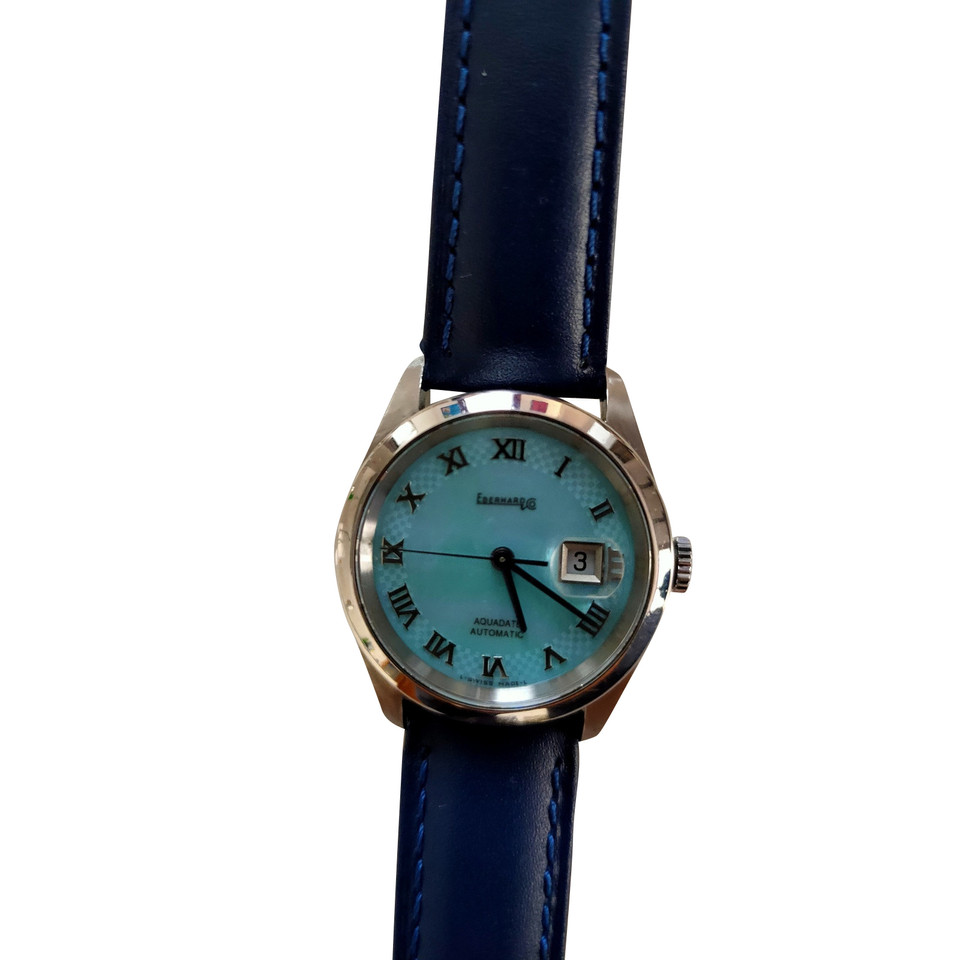 Eberhard Horloge Staal in Blauw