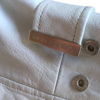 Gianni Versace Leather blazer in white