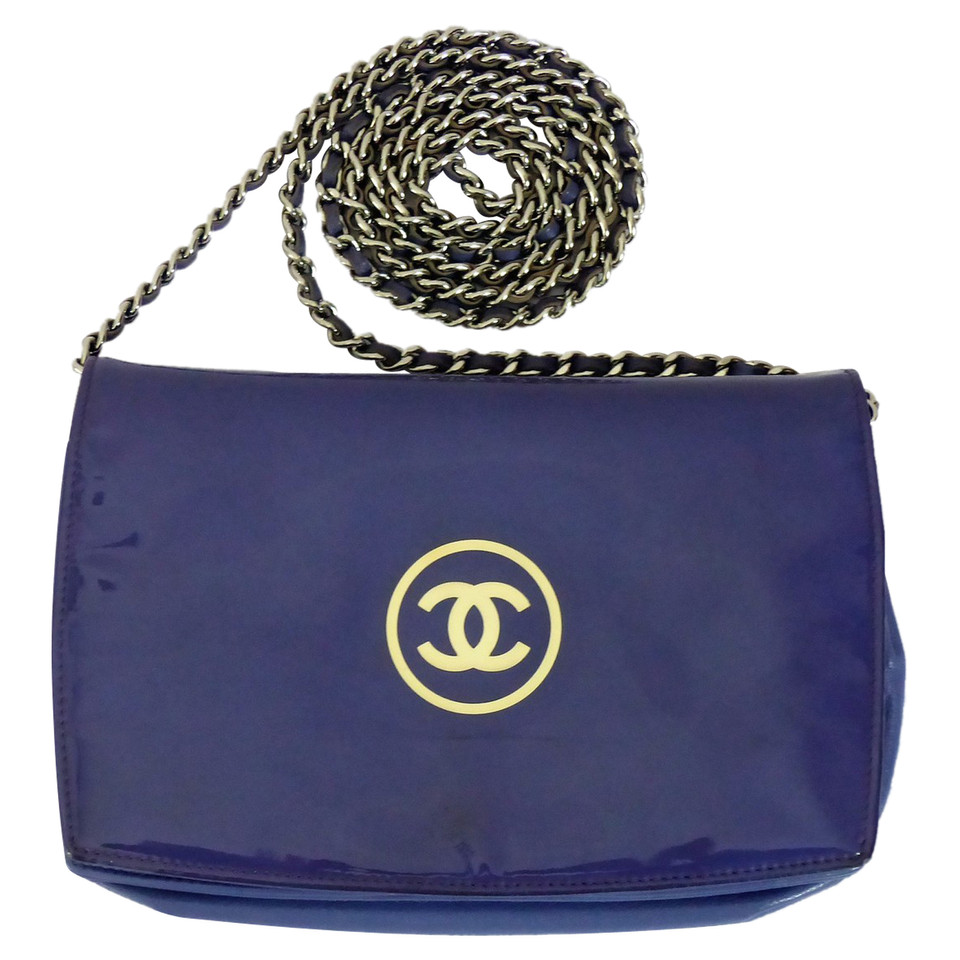 Chanel Wallet on Chain Patent leather in Blue