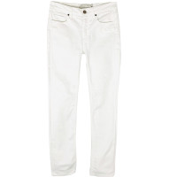 Victoria Beckham Jeans in Cotone in Bianco