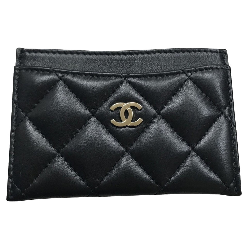 Chanel Porte-cartes noir