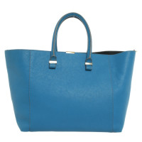 Victoria Beckham Shopper aus Leder in Blau