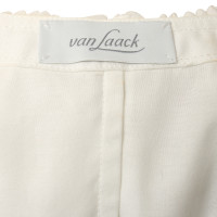 Van Laack Bianco camicia con ruches