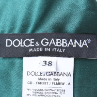 Dolce & Gabbana Kanten jurk in dennengroen