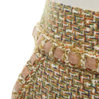 Chanel Jupe bouclée multicolore