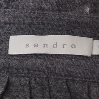 Sandro Pleated skirt in grey-Meliert