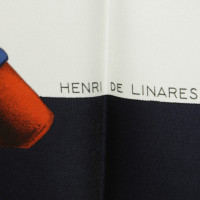 Hermès sciarpa di seta con motivo colorato