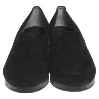 Clergerie Slipper/Ballerinas aus Leder in Schwarz