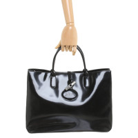 Longchamp Handtasche Roseau  aus Leder in Schwarz