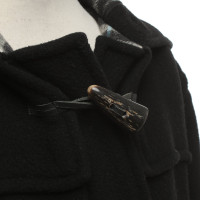 Burberry Manteau de laine en noir