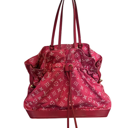 Louis Vuitton Handtasche aus Jeansstoff in Fuchsia