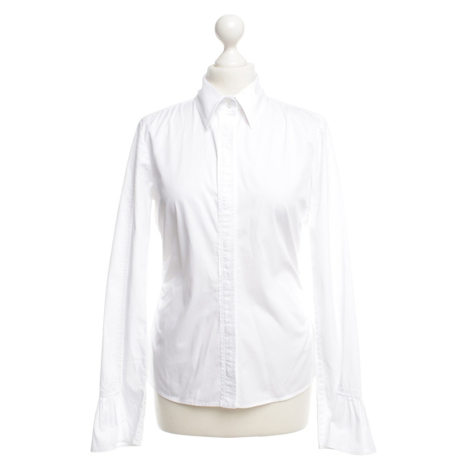 Hugo Boss Katoenen blouse in het wit