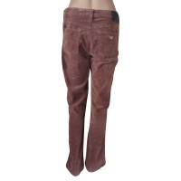 Armani Jeans Paire de Pantalon en Coton en Marron