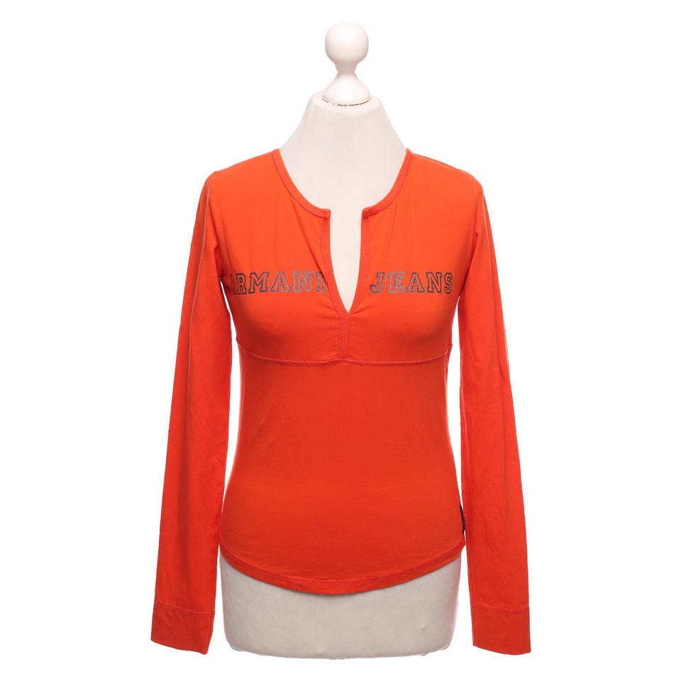 Armani Jeans Top Cotton in Orange