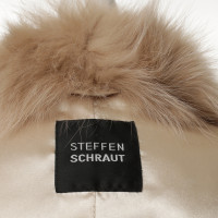 Steffen Schraut Gilet di pelliccia beige