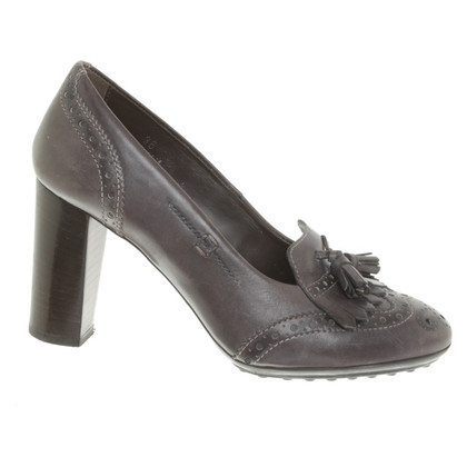 Tod's pumps in anthracite