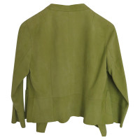 Marc Cain giacca di camoscio in verde oliva