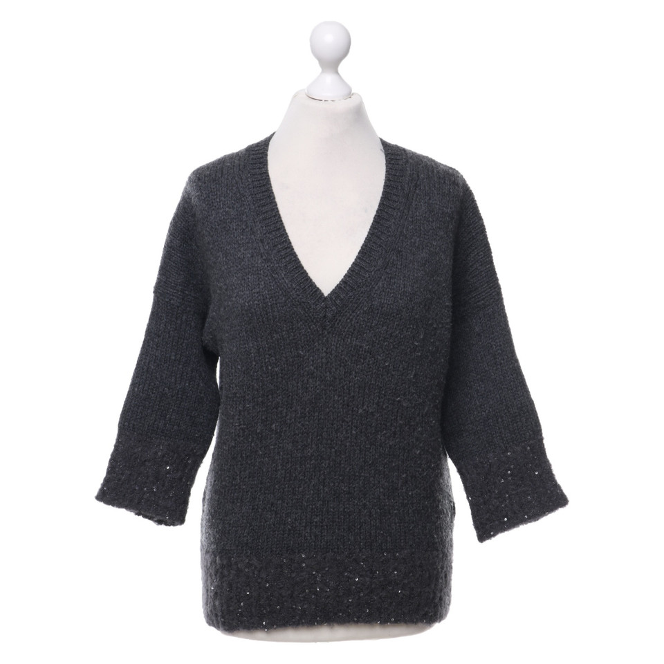 Bruno Manetti Knitted pullover in grey