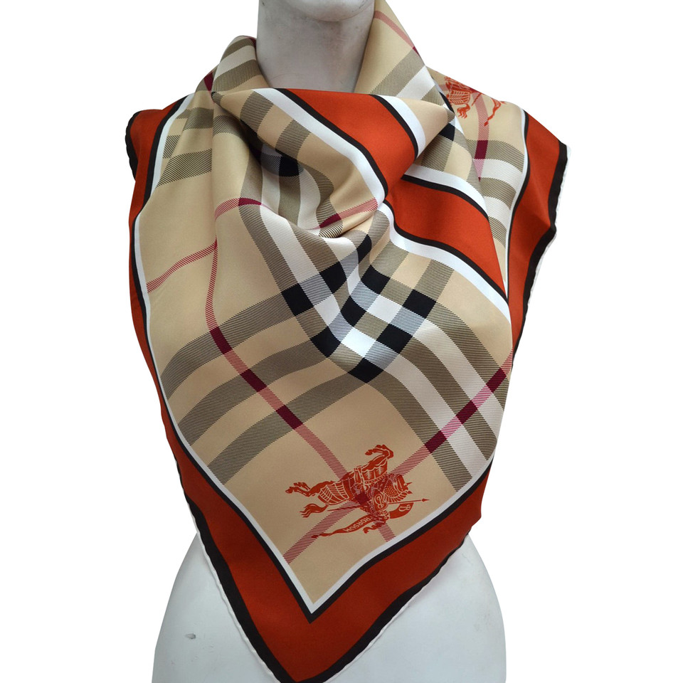 Burberry Zijden sjaal met nova ruitpatroon