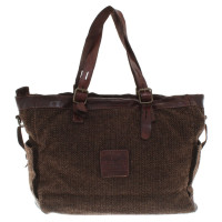 Campomaggi Leather / tweed tote
