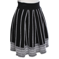 Maje skirt with stripe pattern