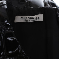 Miu Miu Kleid aus schwarzem Lackleder