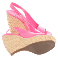 Jil Sander Wedges Patent leather in Pink