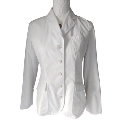 Hermès Blazer aus Baumwolle in Weiß