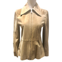 Céline Jacke/Mantel aus Wildleder in Beige