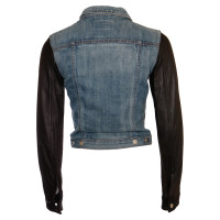 Rag & Bone  denim jacket with leather sleeves