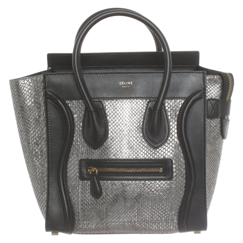 Céline Luggage Micro 27 Leather in Black