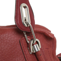 Chloé Handtasche aus Leder in Rot