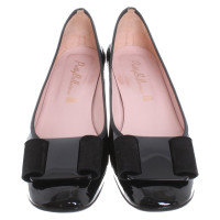 Pretty Ballerinas Mocassini/Ballerine in Pelle verniciata in Nero