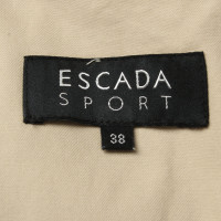 Escada Jacke/Mantel aus Baumwolle in Beige