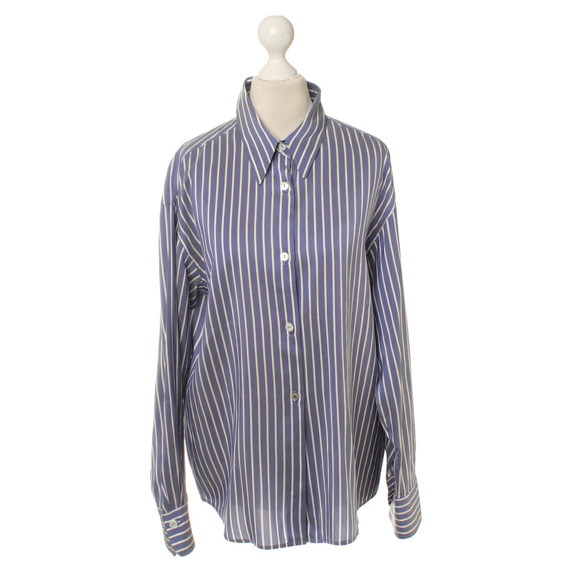 Jil Sander Striped silk blouse