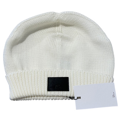 Dior Hut/Mütze aus Wolle in Weiß